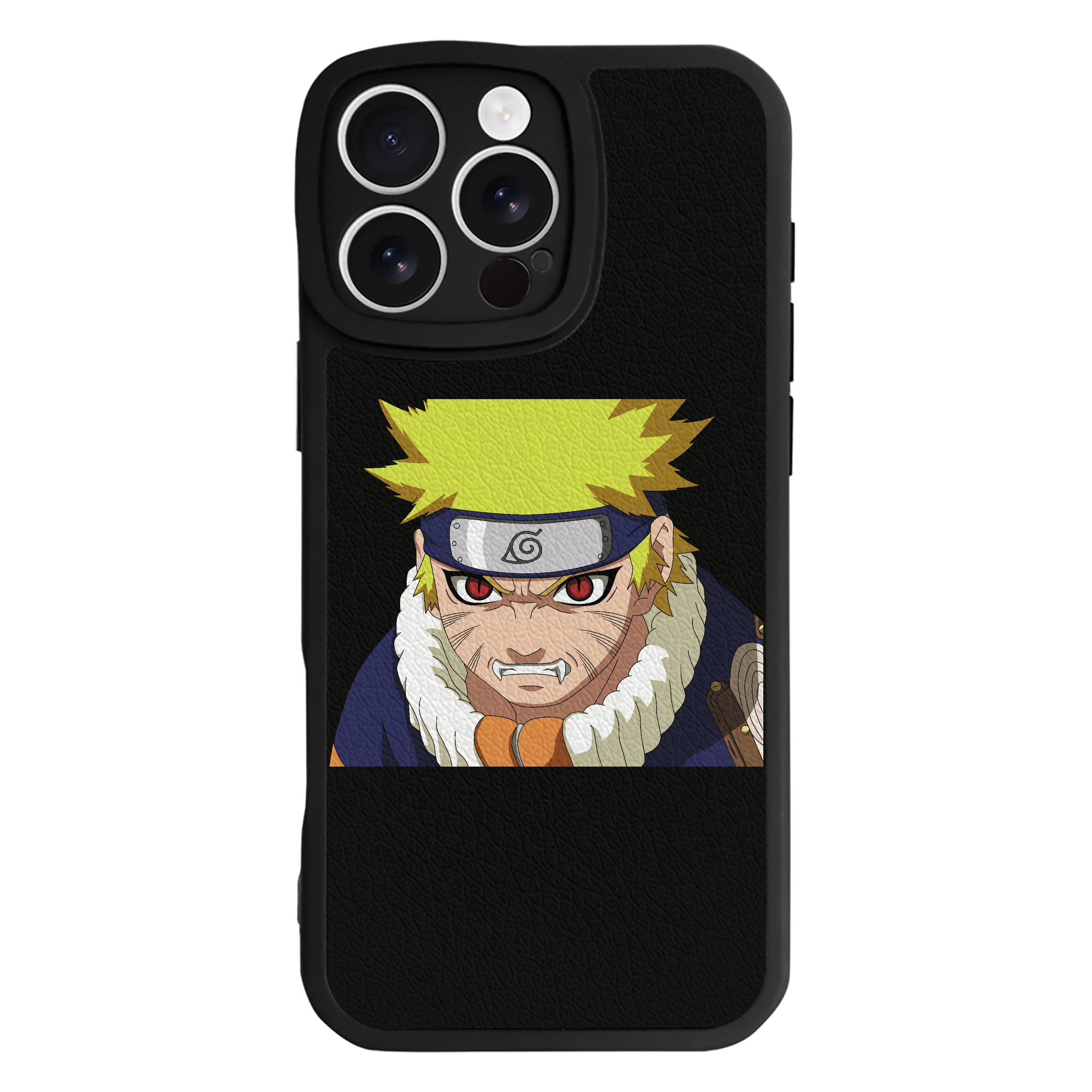 （画像用） NARUTO -ナルト- うずまき ナルト Uzumaki Naruto 【iPhone 16シリーズ対応】シリコンスマホケース（レザー調） 材質：シリコン